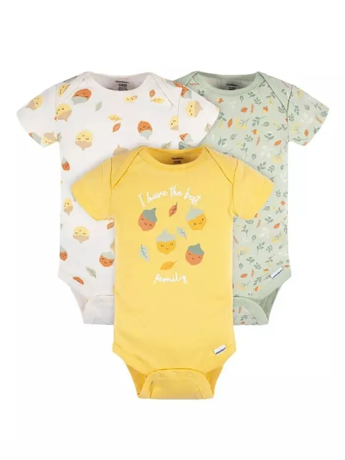 Комплект из 12 предметов Baby Girls Baby Essentials, лисий Gerber — изображение 3 из 7, синий