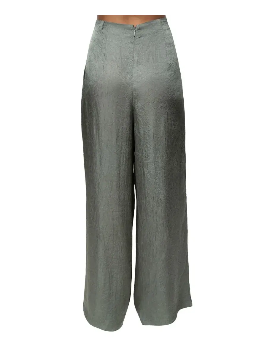 Брюки широкие с высокой посадкой Sundown High-Waisted Wide-Leg JLUXLABEL — изображение 3 из 6, морская пена