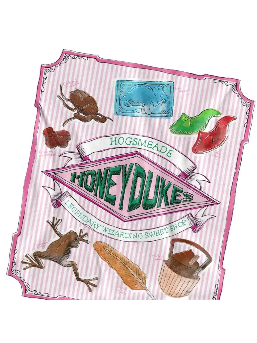 Футболка с принтом Honeydukes Hogsmeade Label Harry Potter — изображение 3 из 3, белый