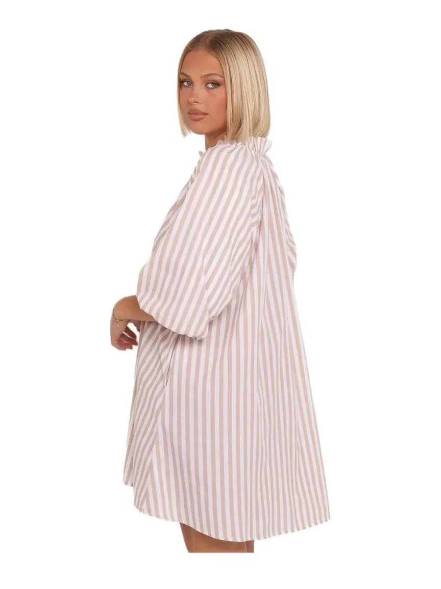 Платье мини Doran Mini Dress Petal and Pup — изображение 2 из 4, бежевый белый