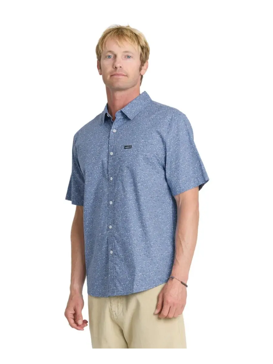 Мужская рубашка с коротким рукавом Mesa Meadow Classic Quiksilver, Quiet Harbor — изображение 3 из 5