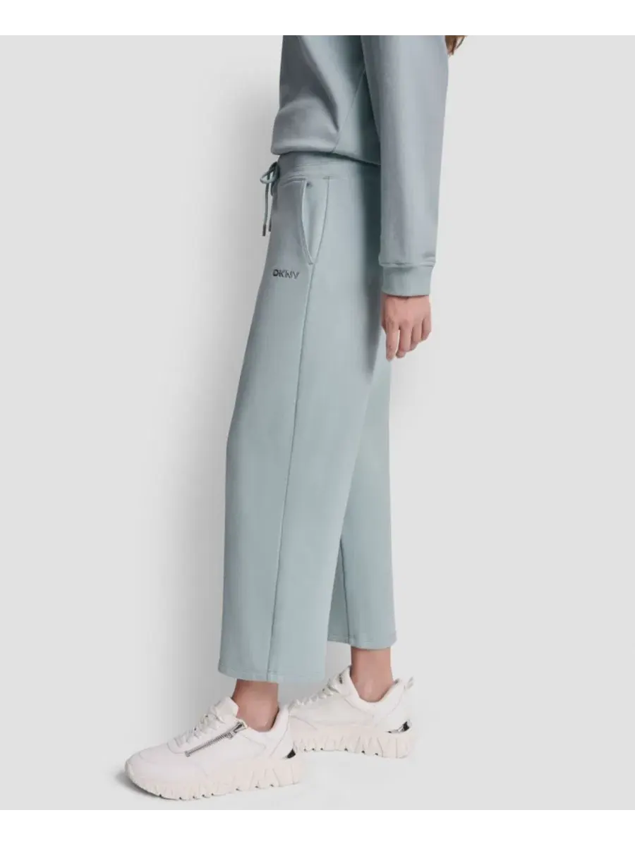 Женские укороченные брюки с металлическим логотипом в виде пузырьков DKNY Sport — изображение 3 из 6, минеральный
