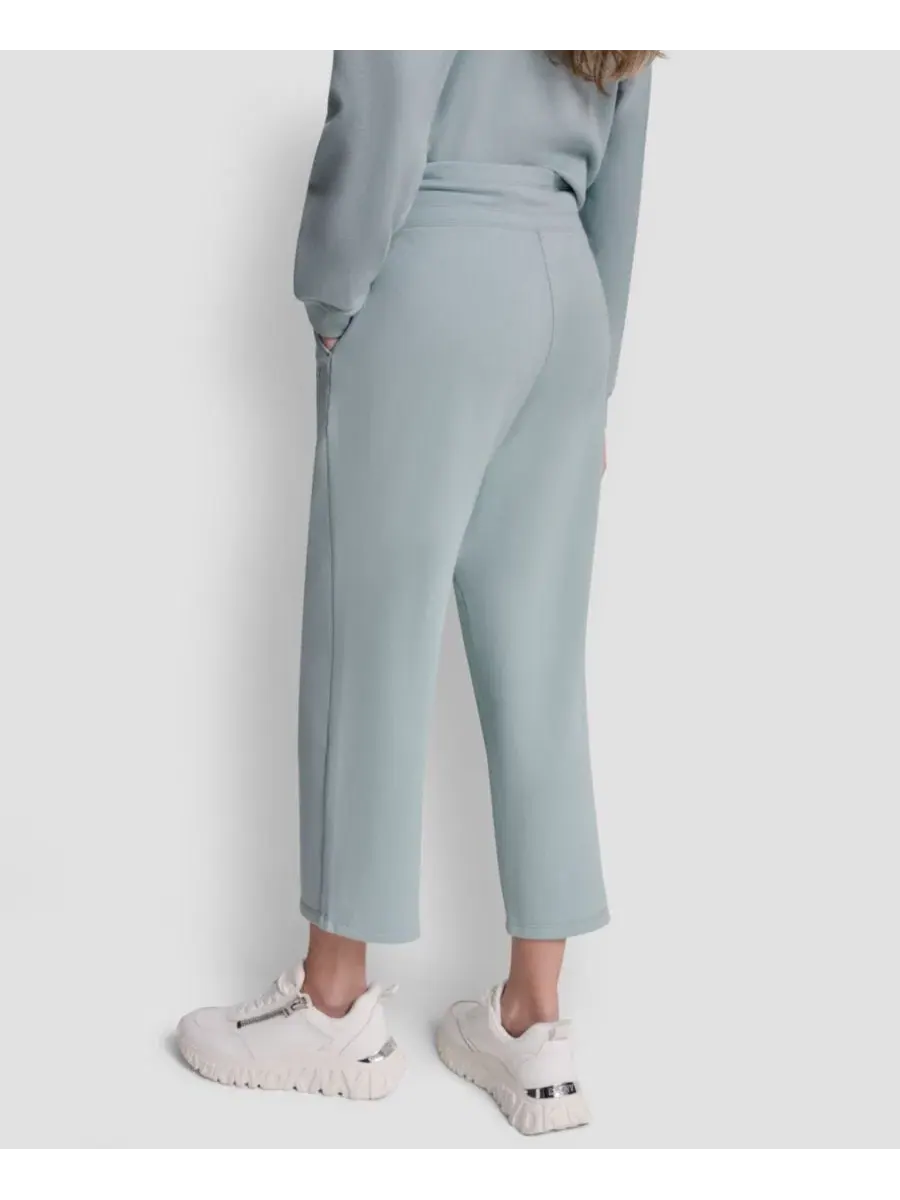 Женские укороченные брюки с металлическим логотипом в виде пузырьков DKNY Sport — изображение 6 из 6, минеральный