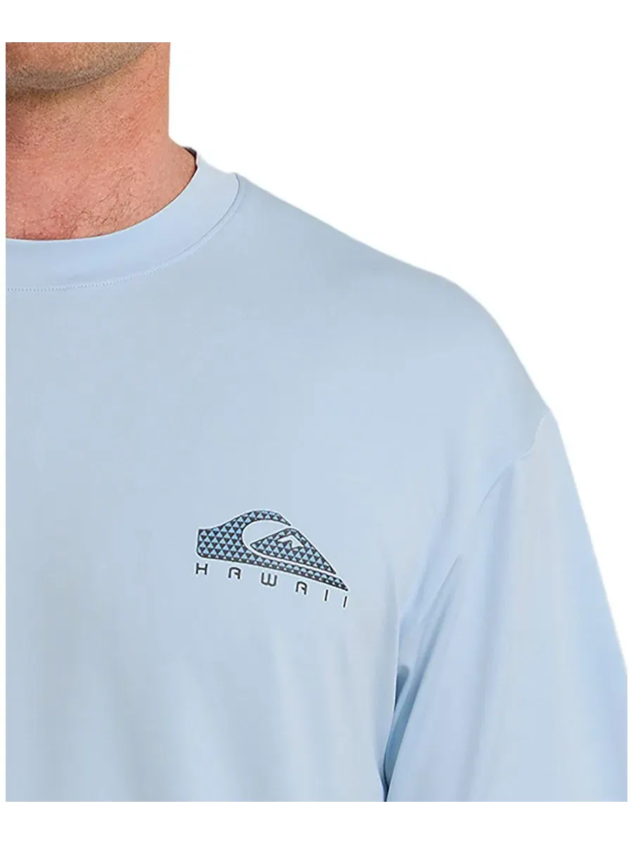 Мужская футболка с коротким рукавом Hi Everyday Surf UPF Quiksilver — изображение 2 из 3, голубой