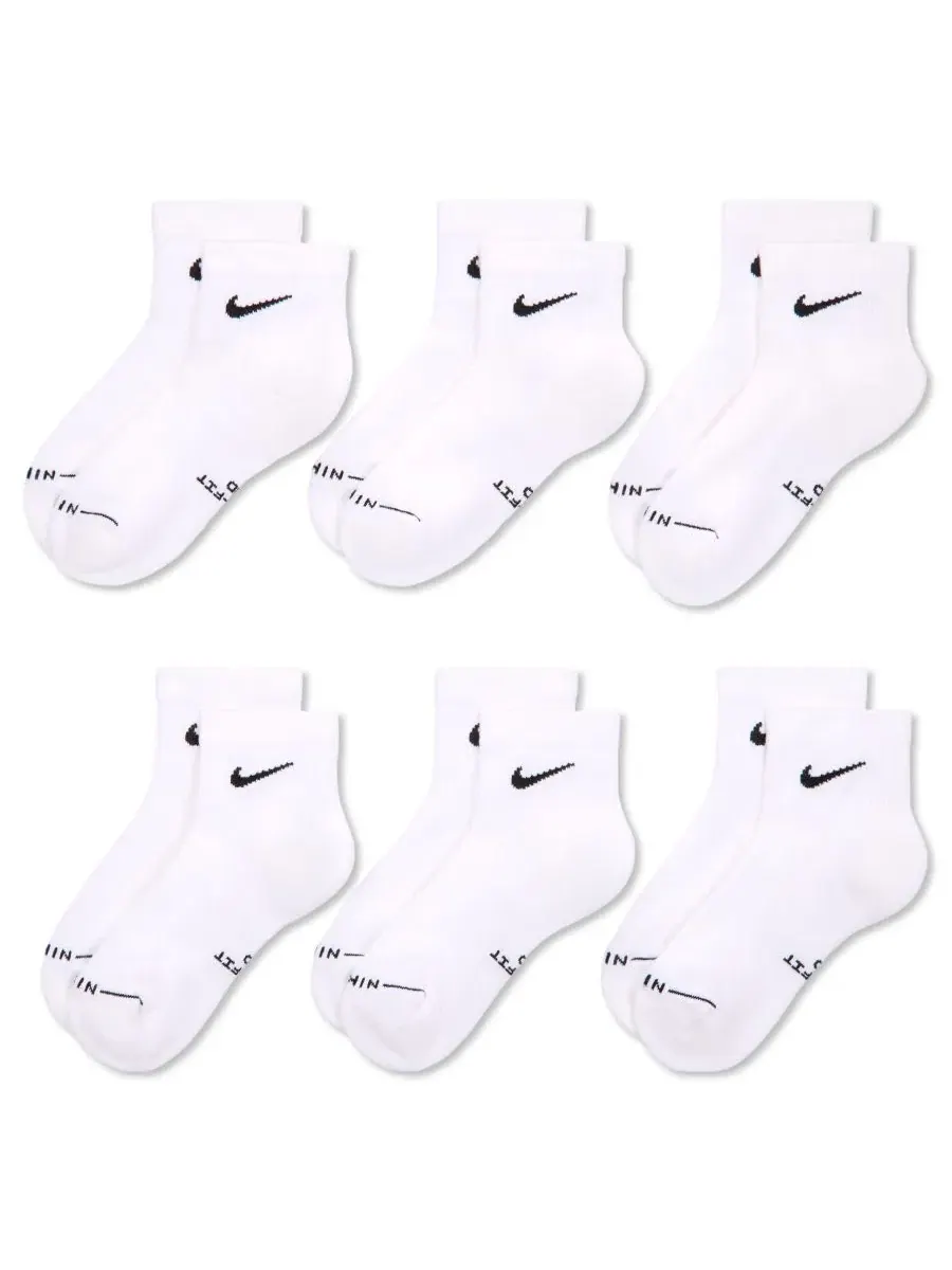 Мужские повседневные высокие носки (6 пар) Nike — изображение 2 из 4, белый