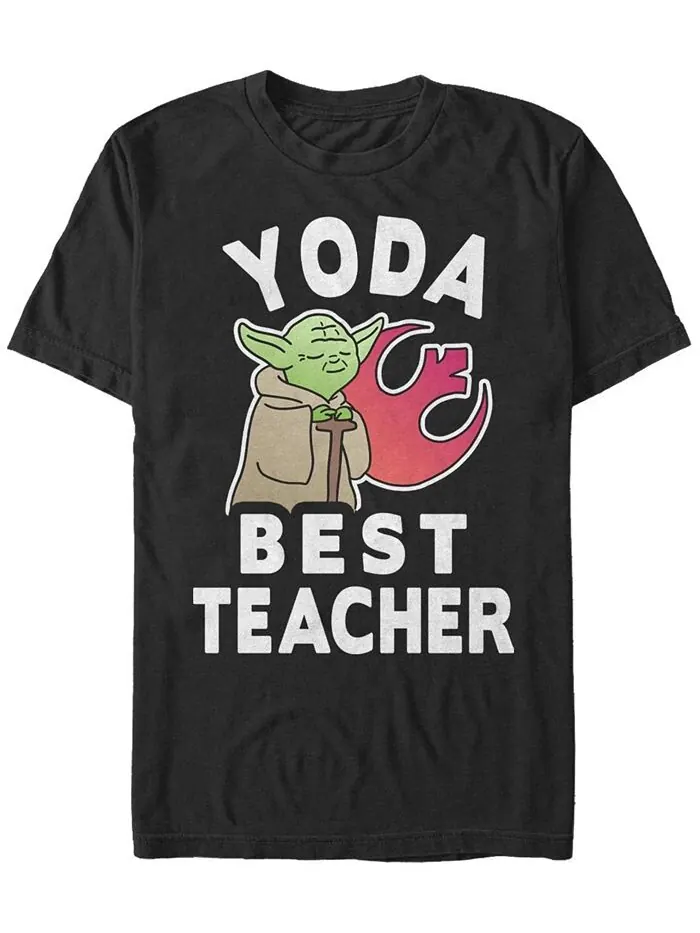 Мужская футболка Yoda Techer с коротким рукавом и круглым вырезом Fifth Sun — изображение 1 из 1, черный