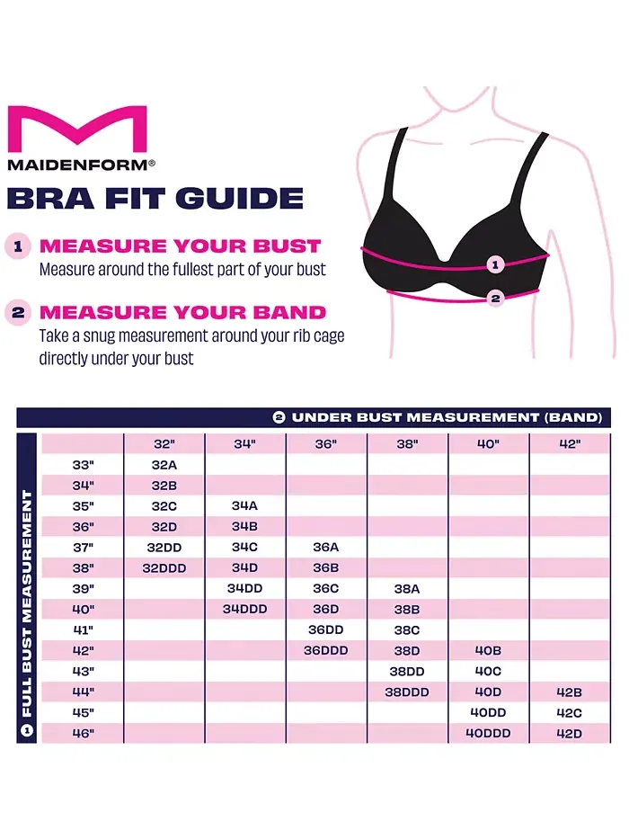 Удлиненный бюстгальтер-бралетт Pure Comfort из кружева и сетки DM1188 Maidenform — изображение 4 из 5, черный