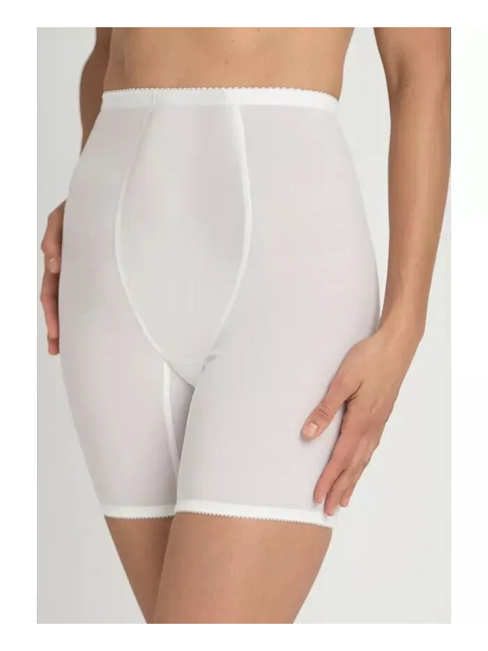 Женское корректирующее белье больших размеров с высокой талией Power Mesh Long Leg Shaper Secret — изображение 2 из 3, черный