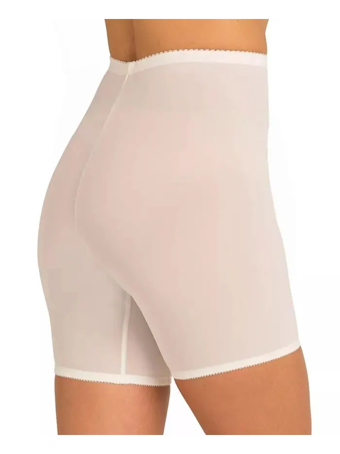 Женское корректирующее белье больших размеров с высокой талией Power Mesh Long Leg Shaper Secret — изображение 3 из 3, черный