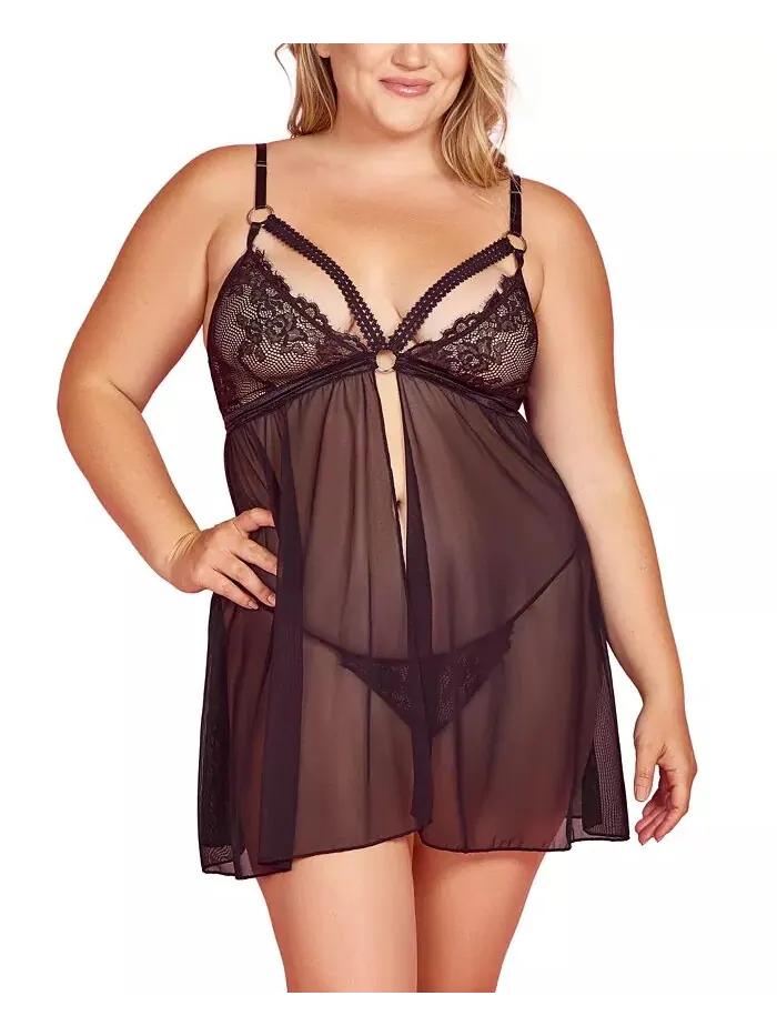 Комплект нижнего белья Babydoll больших размеров Hauty