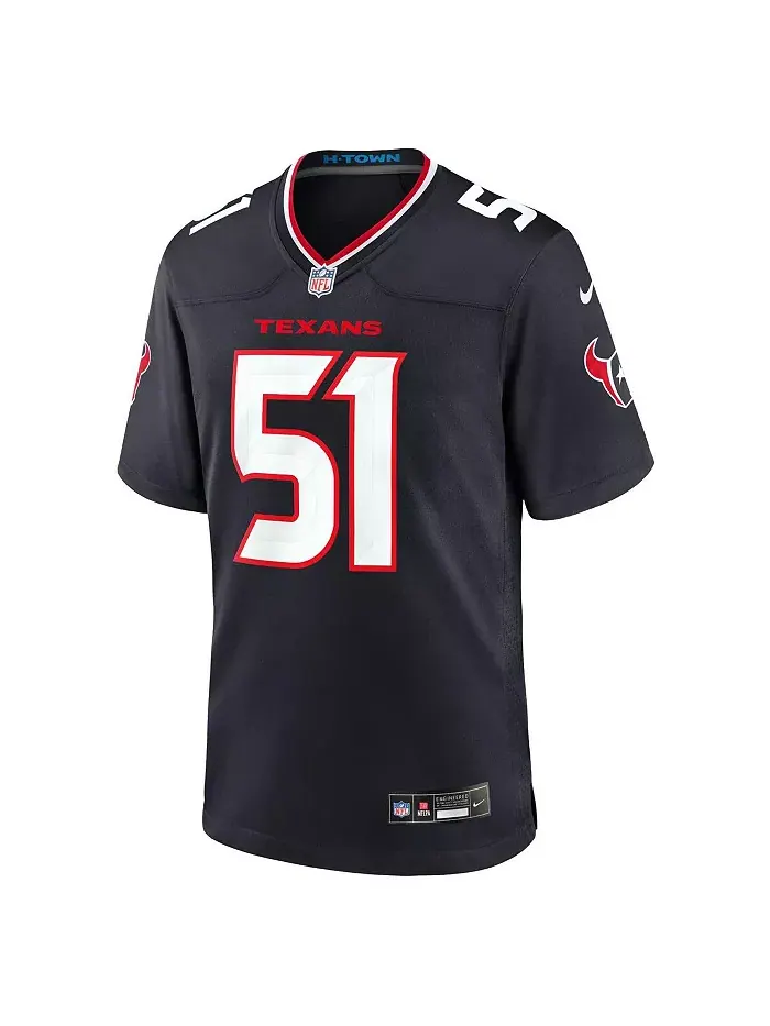 Футболка игровая альтернативная Nike для мужчин Will Anderson Jr. Houston Texans Fanatics — изображение 2 из 5, белый