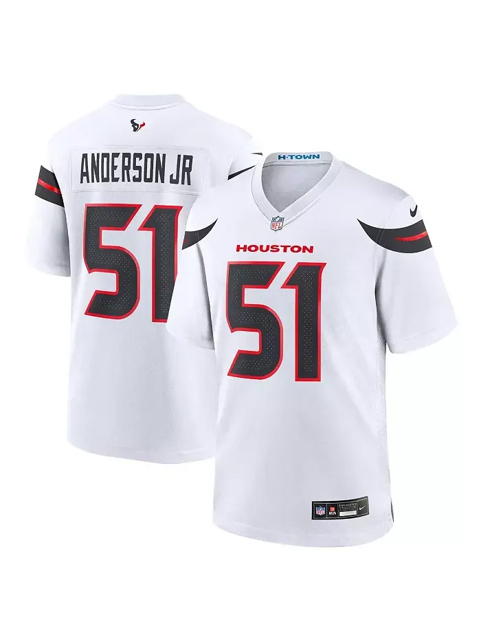 Футболка игровая альтернативная Nike для мужчин Will Anderson Jr. Houston Texans Fanatics — изображение 1 из 5, белый