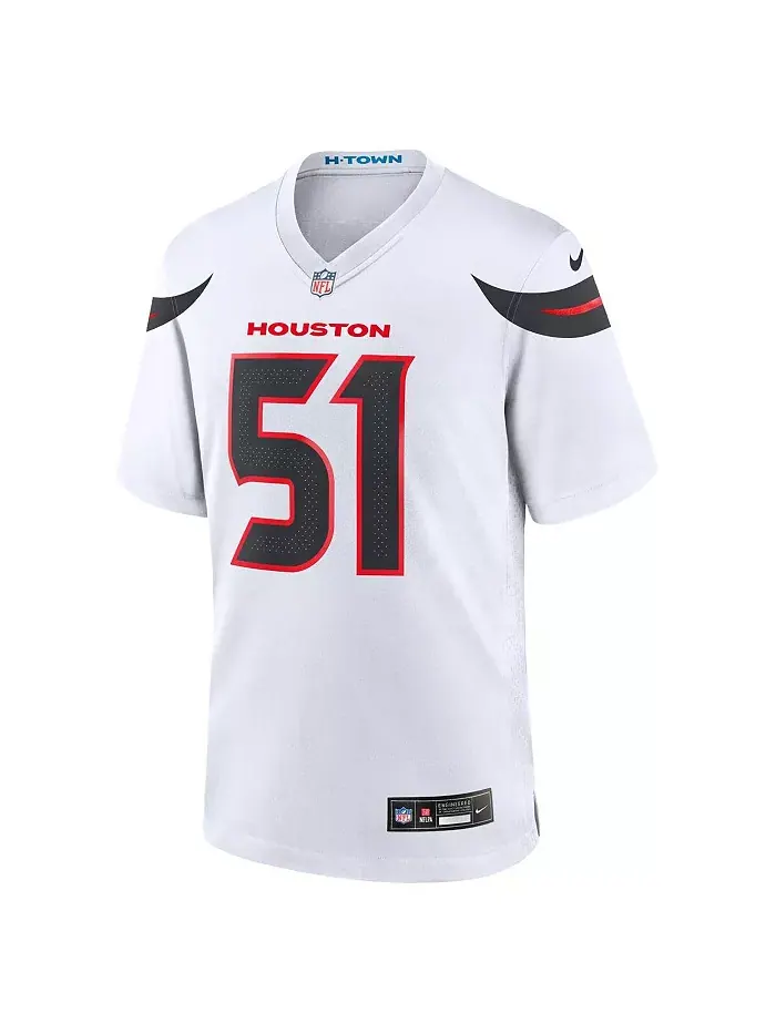 Футболка игровая альтернативная Nike для мужчин Will Anderson Jr. Houston Texans Fanatics — изображение 2 из 5, белый