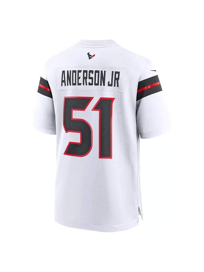Футболка игровая альтернативная Nike для мужчин Will Anderson Jr. Houston Texans Fanatics — изображение 3 из 5, белый