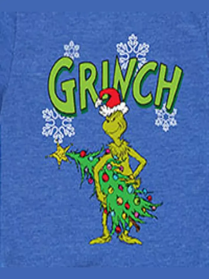 Футболка с графическим принтом "Tree" для мальчиков-подростков The Grinch — изображение 3 из 3, синий