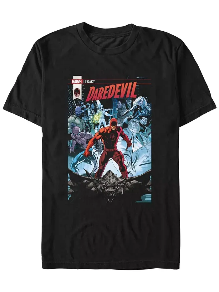 Мужская футболка с коротким рукавом Daredevil Comic Fifth Sun — изображение 1 из 3, черный