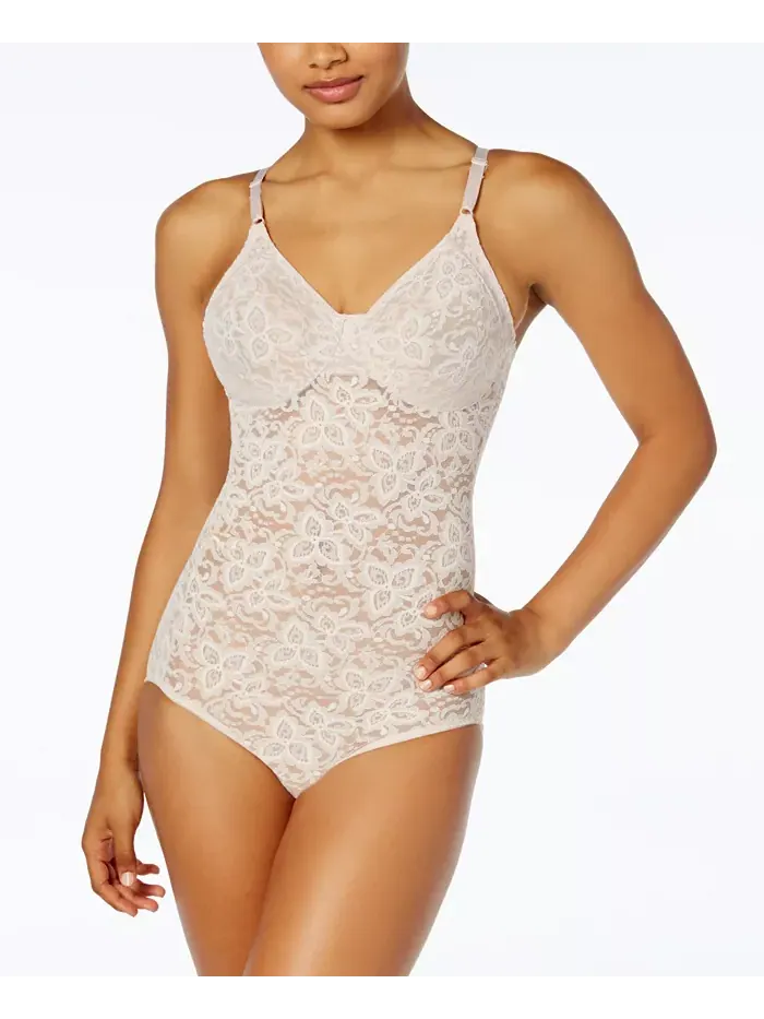 Женский утягивающий корсет с кружевом Lace N Smooth для контроля живота DF8L10 Bali — изображение 1 из 3, коричневый/бежевый