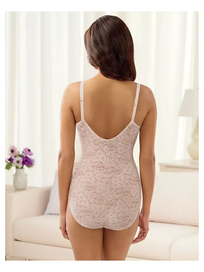Женский утягивающий корсет с кружевом Lace N Smooth для контроля живота DF8L10 Bali — изображение 3 из 3, коричневый/бежевый