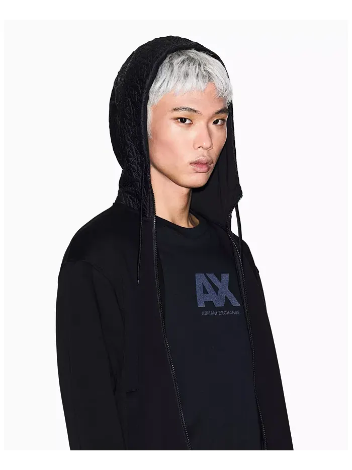 Мужская футболка с принтом на груди A|X Armani Exchange — изображение 3 из 5, черный