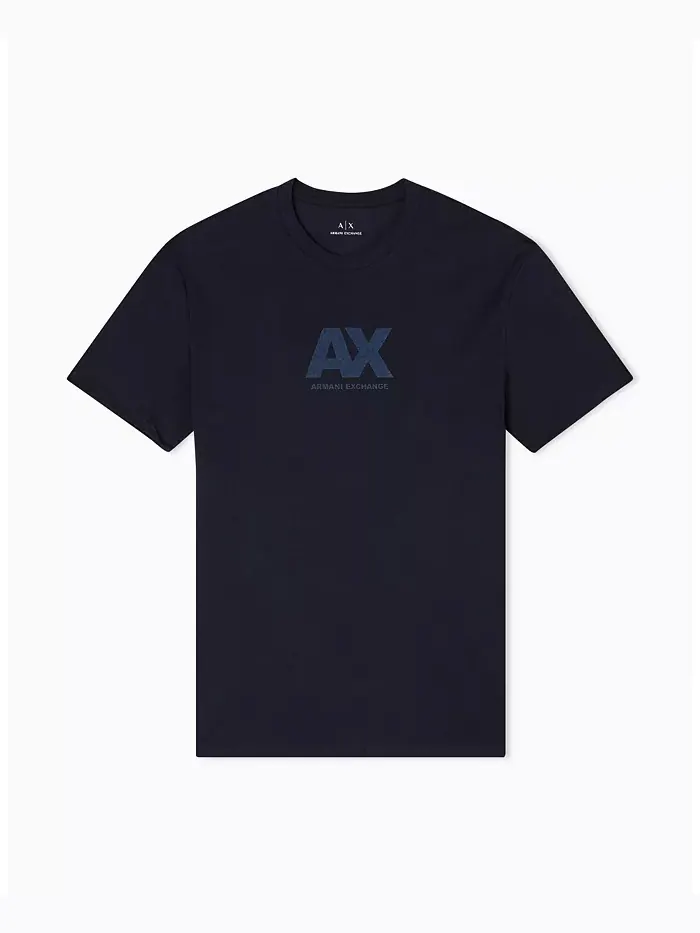 Мужская футболка с принтом на груди A|X Armani Exchange — изображение 5 из 5, черный