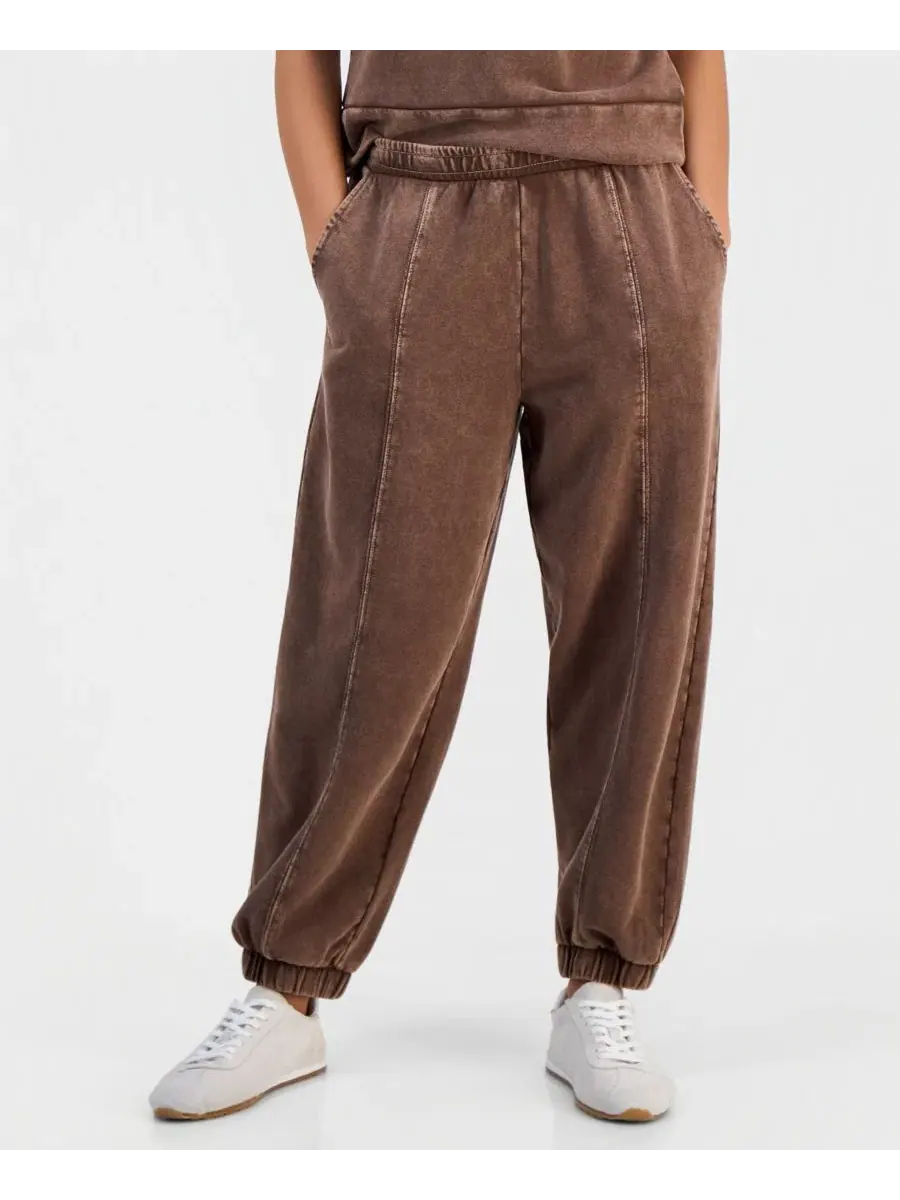 Брюки с брюками-балун из французского футера, модель Petite French Terry Balloon-Leg Pants And Now — изображение 3 из 3