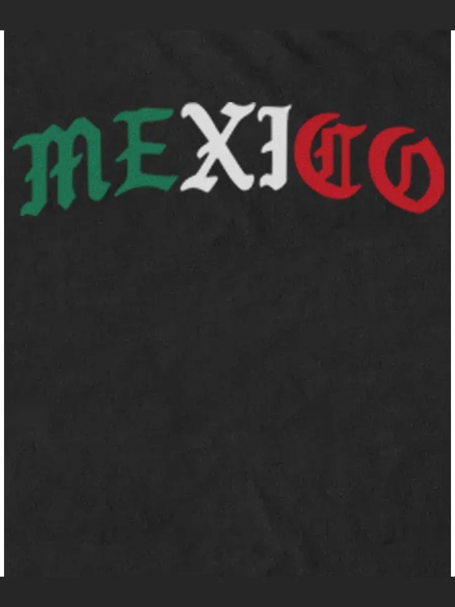 Футболка с графическим принтом Mexico Flag Fifth Sun — изображение 3 из 3, черный