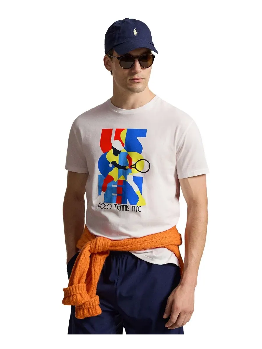 Футболка классического кроя с принтом US Open Polo Ralph Lauren