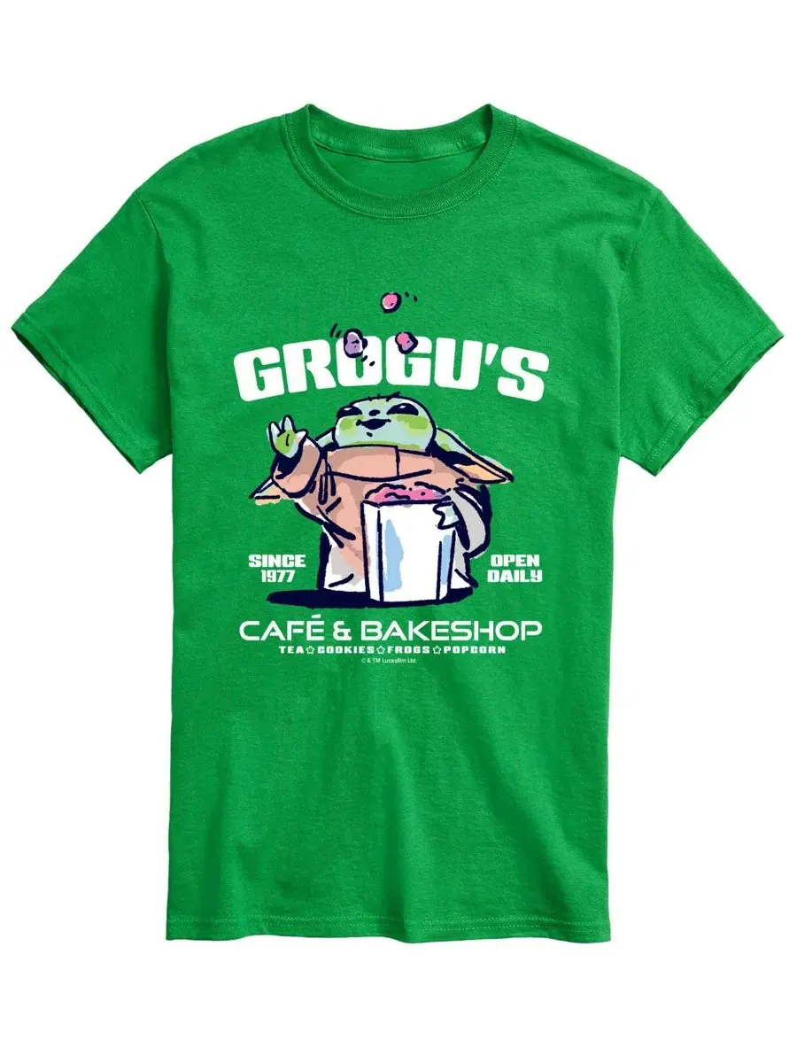 Футболка с принтом Grogus Cafe Bakeshop AIRWAVES — изображение 1 из 3, зеленый