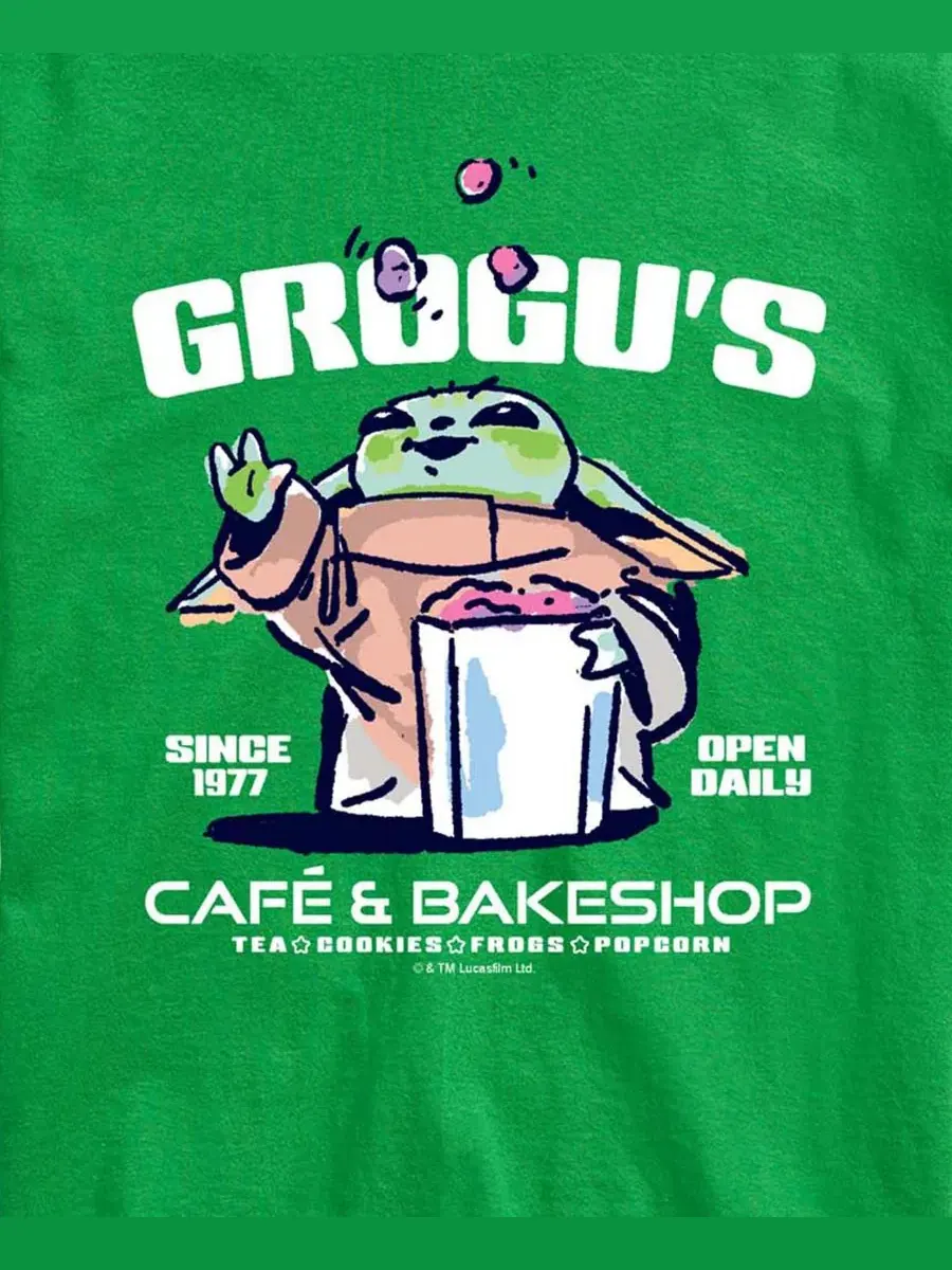 Футболка с принтом Grogus Cafe Bakeshop AIRWAVES — изображение 3 из 3, зеленый