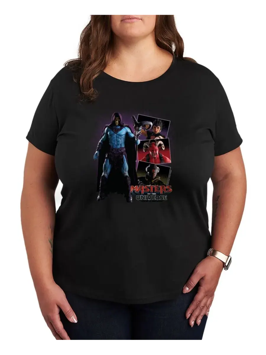 Футболка с принтом Skelletor and Villains, Plus Size Hybrid Apparel — изображение 1 из 3, черный