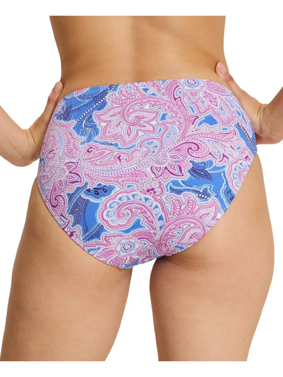 Высокая бикини-плавки с принтом Paisley Daze Tommy Bahama — изображение 2 из 3, синий
