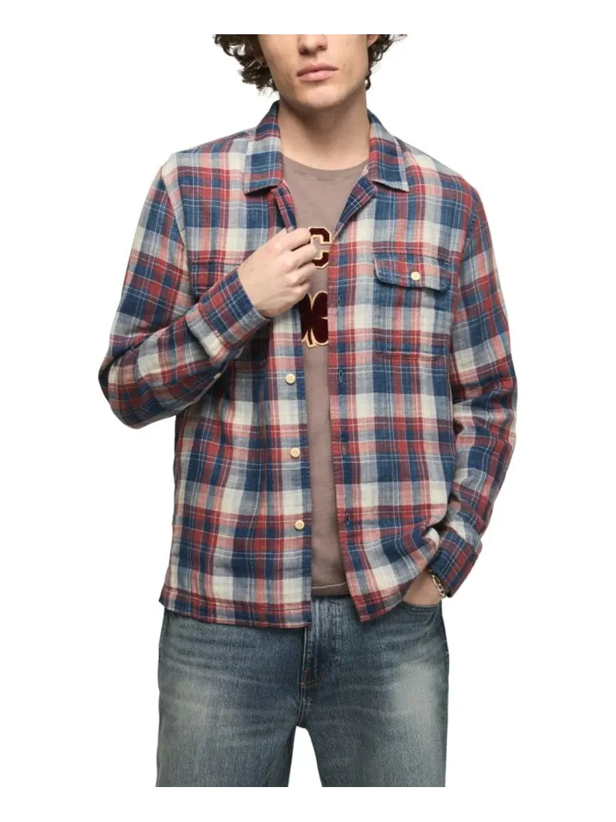 Рубашка фланелевая с клеткой Double Gauze Lucky Brand