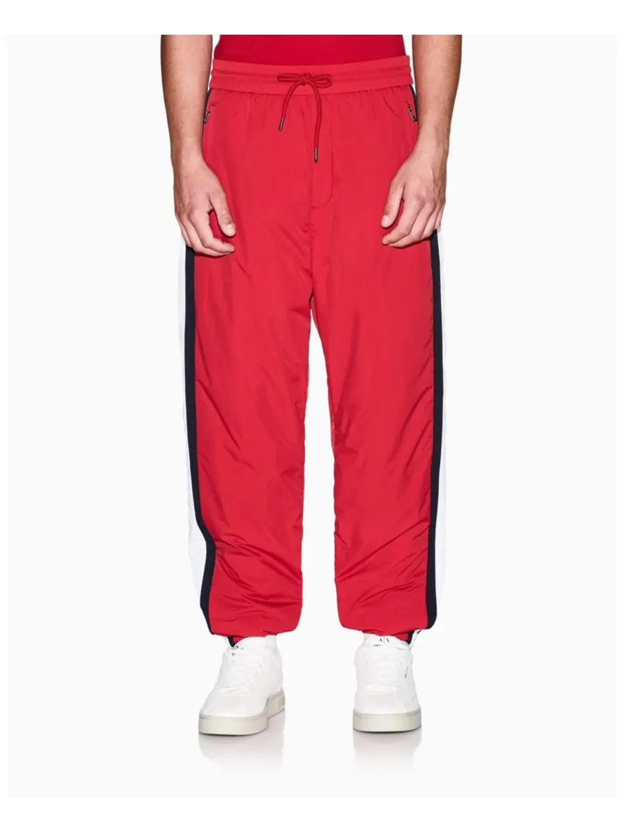 Мужские нейлоновые спортивные брюки с эффектом подтяжки A|X Armani Exchange — изображение 1 из 5, красный