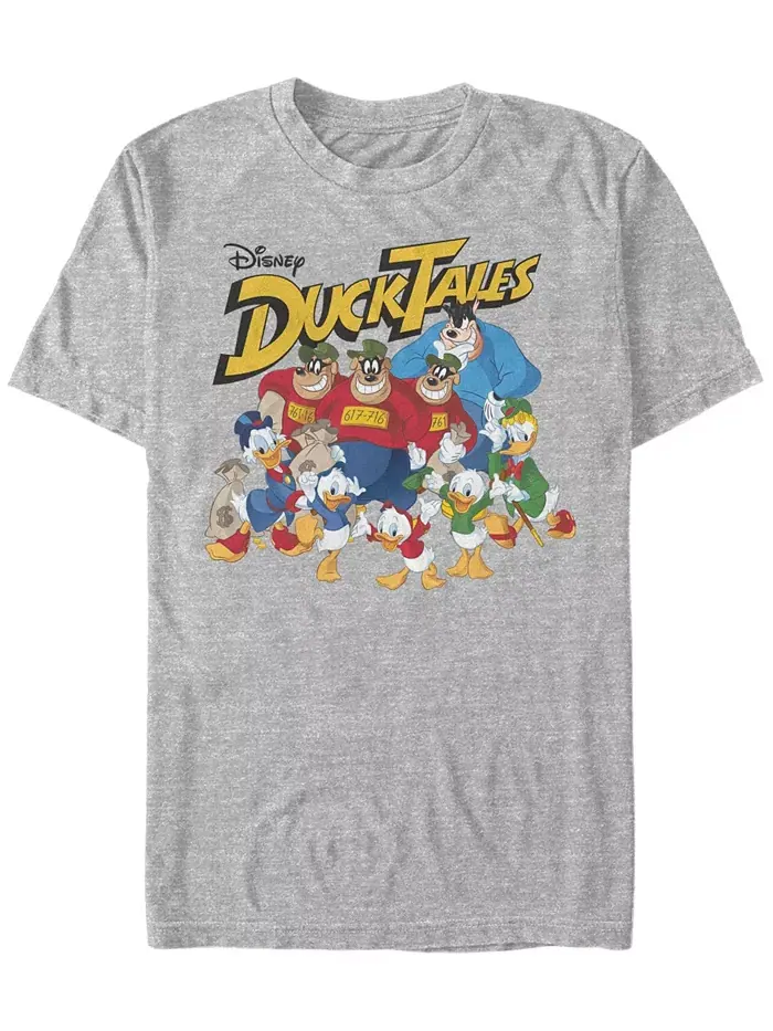Мужская футболка с коротким рукавом Ducktales Group Shot Fifth Sun — изображение 1 из 1, серый