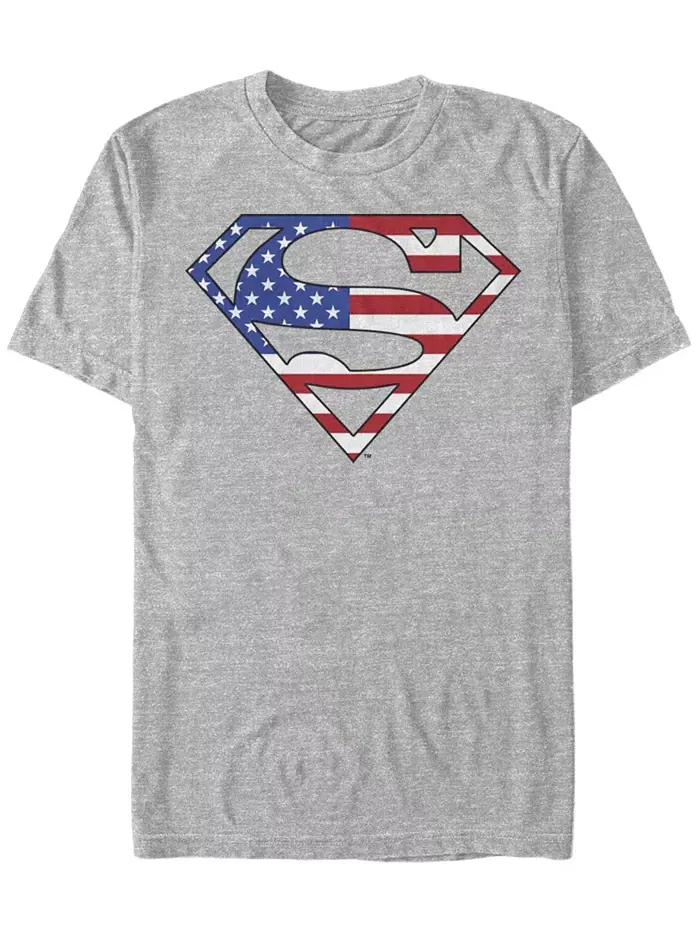 Мужская футболка с коротким рукавом Superman Us Hero Fifth Sun — изображение 1 из 1, приглушенный