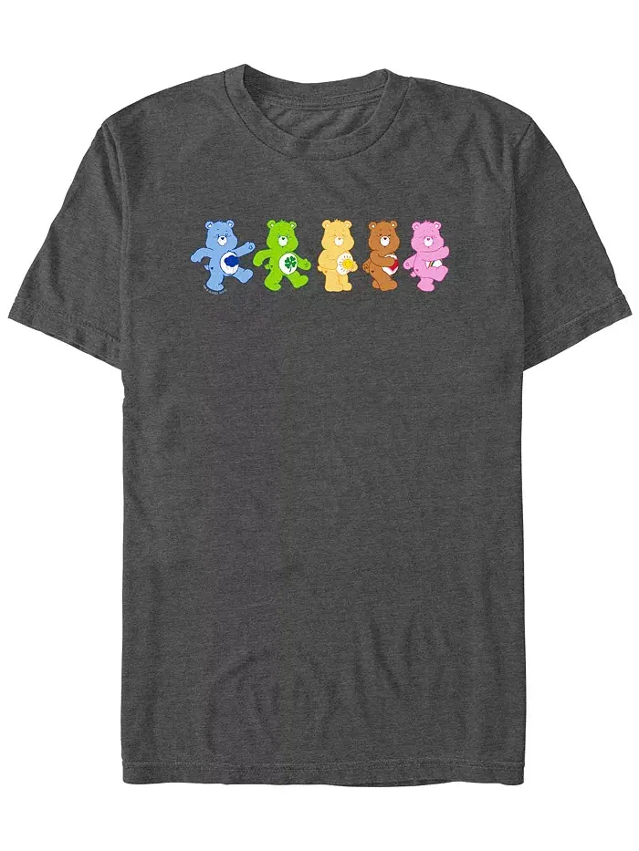 Мужская футболка с коротким рукавом Care Bears Walk Fifth Sun — изображение 1 из 1, темно-серый