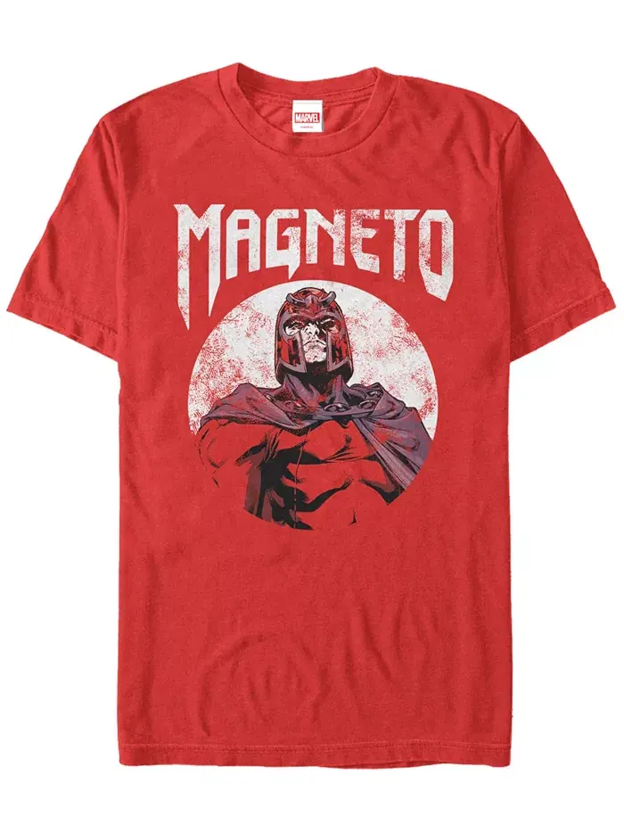 Футболка с коротким рукавом Marvel Men's Comic Collection X-Men Magento Fifth Sun — изображение 1 из 1, красный