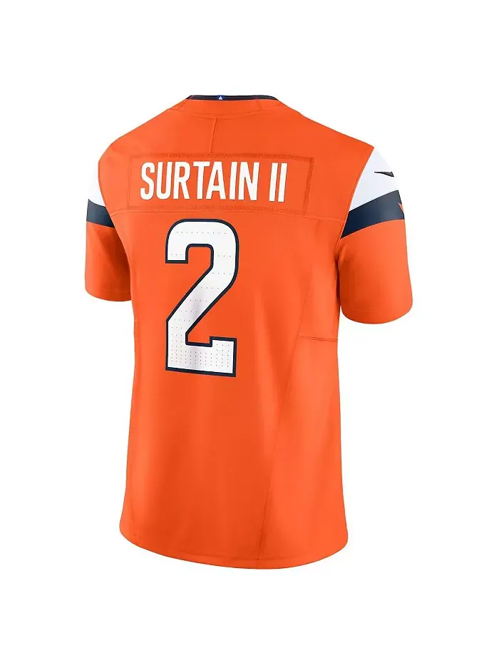 Футболка Nike Patrick Surtain II Denver Broncos Vapor F.U.S.E. Limited для мужчин Fanatics — изображение 3 из 3, оранжевый