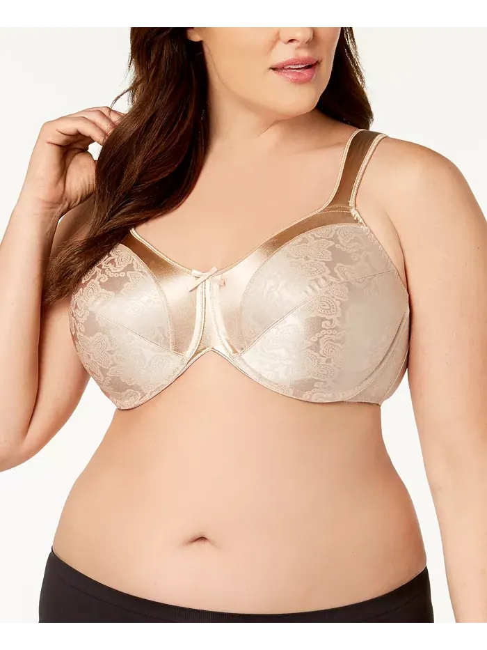 Бюстгальтер Minimizer Satin Tracings Comfort Strap на косточках 3562 Bali — изображение 2 из 3, коричневый/бежевый