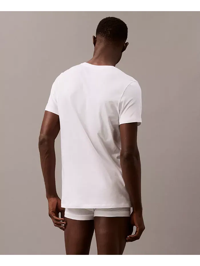 Мужские футболки с V-образным вырезом Cotton Classics, 3 шт Calvin Klein — изображение 3 из 5, белый
