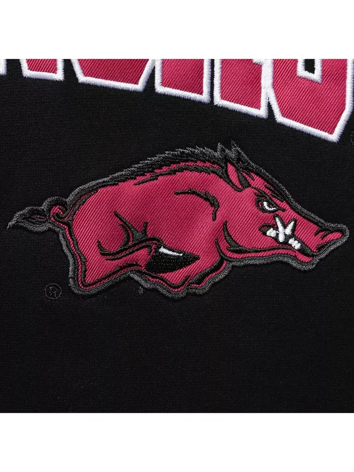 Мужская толстовка Arkansas Razorbacks Arch Logo 3.0 с молнией Colosseum — изображение 3 из 4, красный