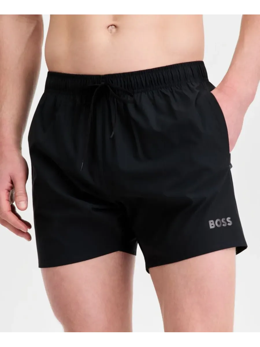 Мужские плавки BOSS by Bay 5 дюймов, эластичные Hugo Boss — изображение 2 из 5, черный
