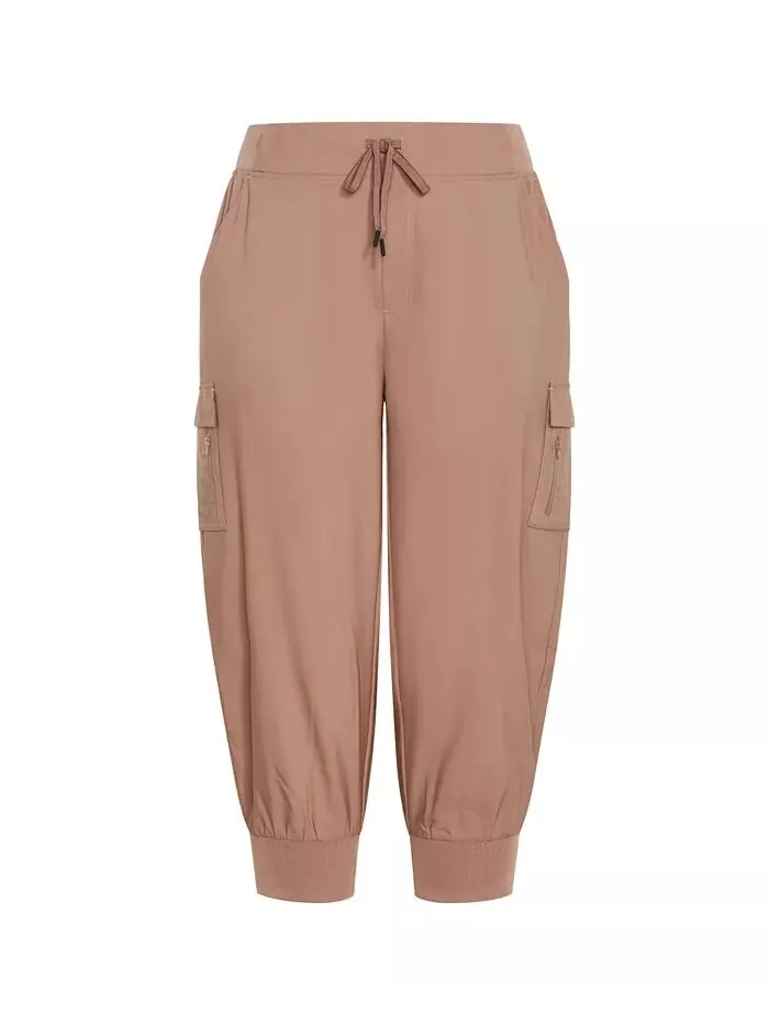 Брюки Lea размера Plus CITY CHIC — изображение 3 из 5, коричневый