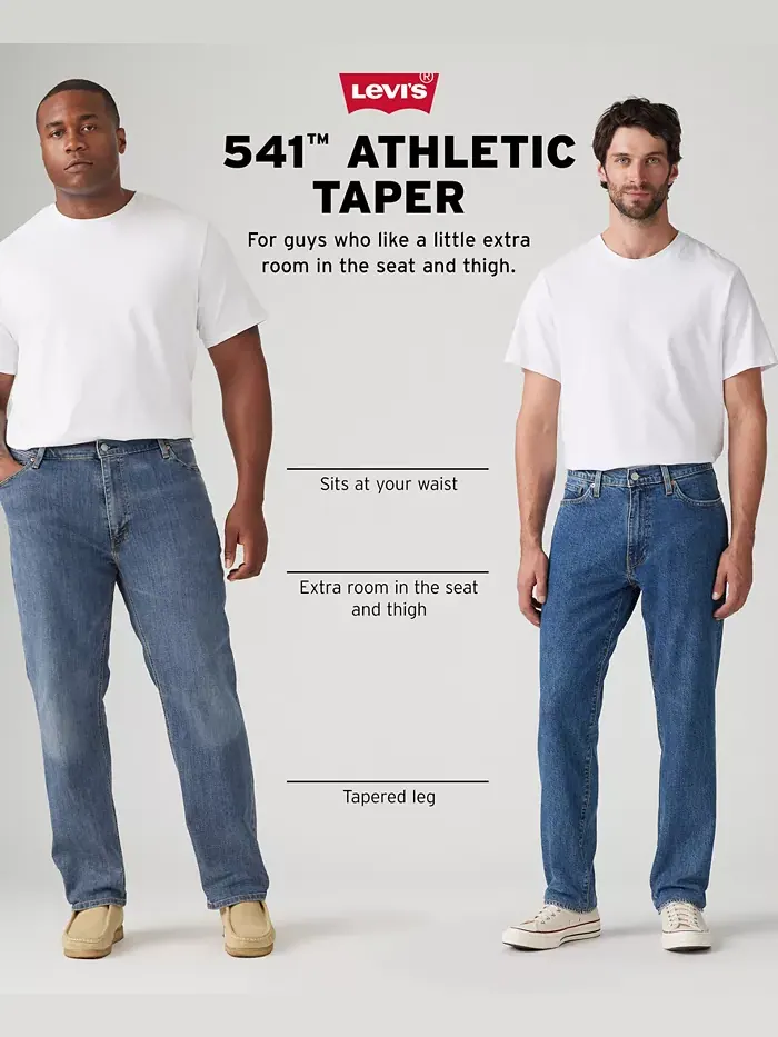 Мужские джинсы 541 Athletic Taper Fit Stretch Levi'S — изображение 4 из 6, коричневый