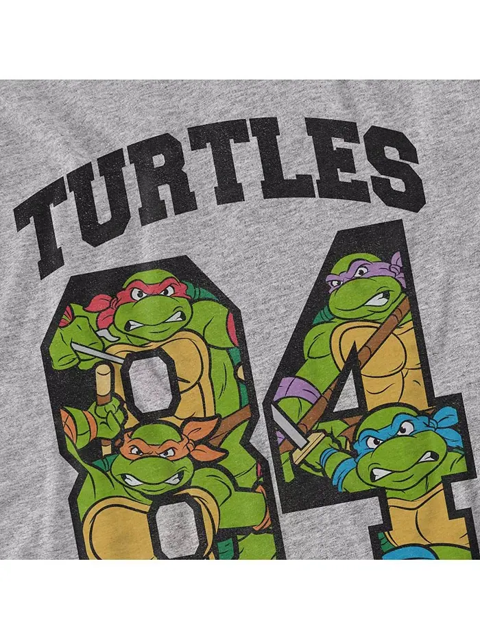 Мужская футболка TMNT Turtles 84 Teenage Mutant Ninja Turtles — изображение 2 из 3, серый