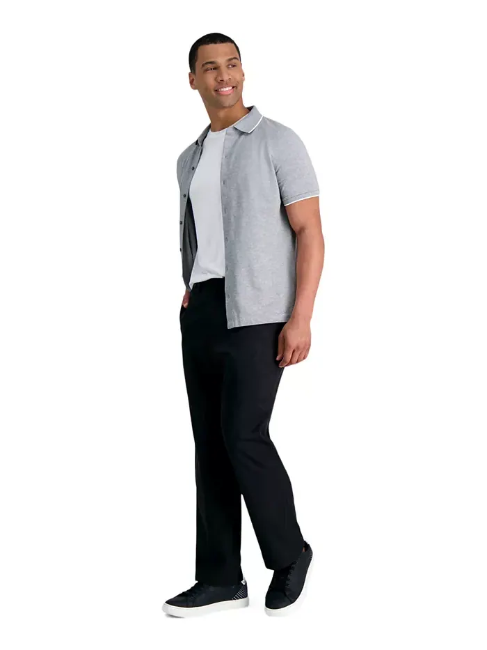 Мужские классические брюки с плоской передней частью Premium Comfort Stretch Haggar — 1