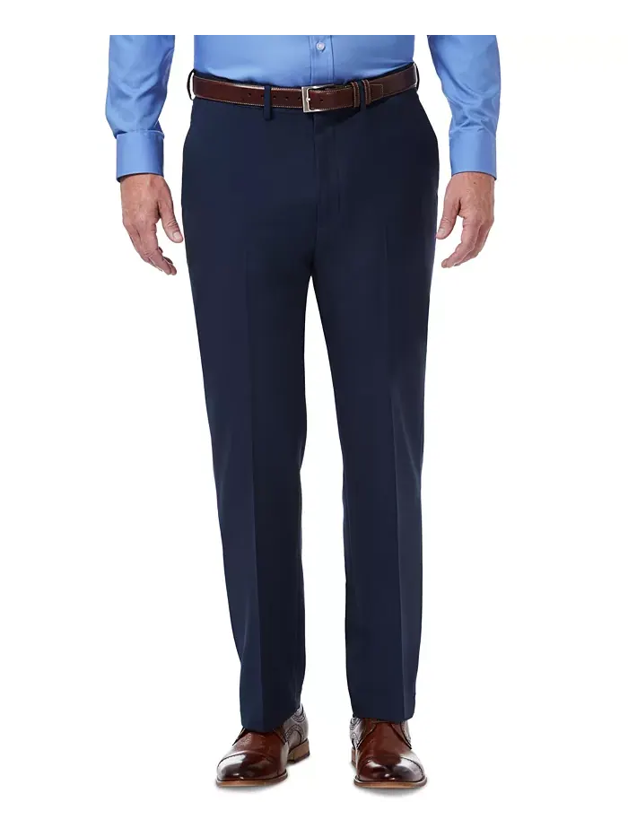 Мужские классические брюки с плоской передней частью Premium Comfort Stretch Haggar — 1