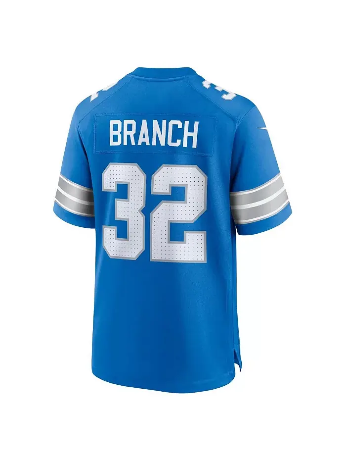 Мужская игровая футболка Brian Branch Detroit Lions Nike — изображение 5 из 5, черный