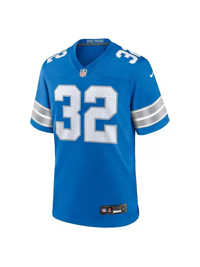 Мужская игровая футболка Brian Branch Detroit Lions Nike — изображение 2 из 3, синий