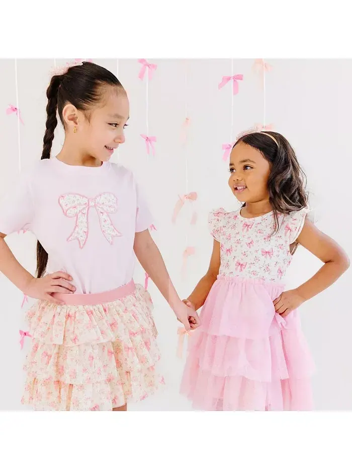 Юбка-пачка с цветочным принтом для девочек Little and Big Girls Ditsy Floral Petal Tutu Skirt Sweet — изображение 3 из 4